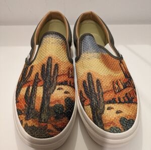Vans Cali Tapestry Slip Ons (M7/W8.5)